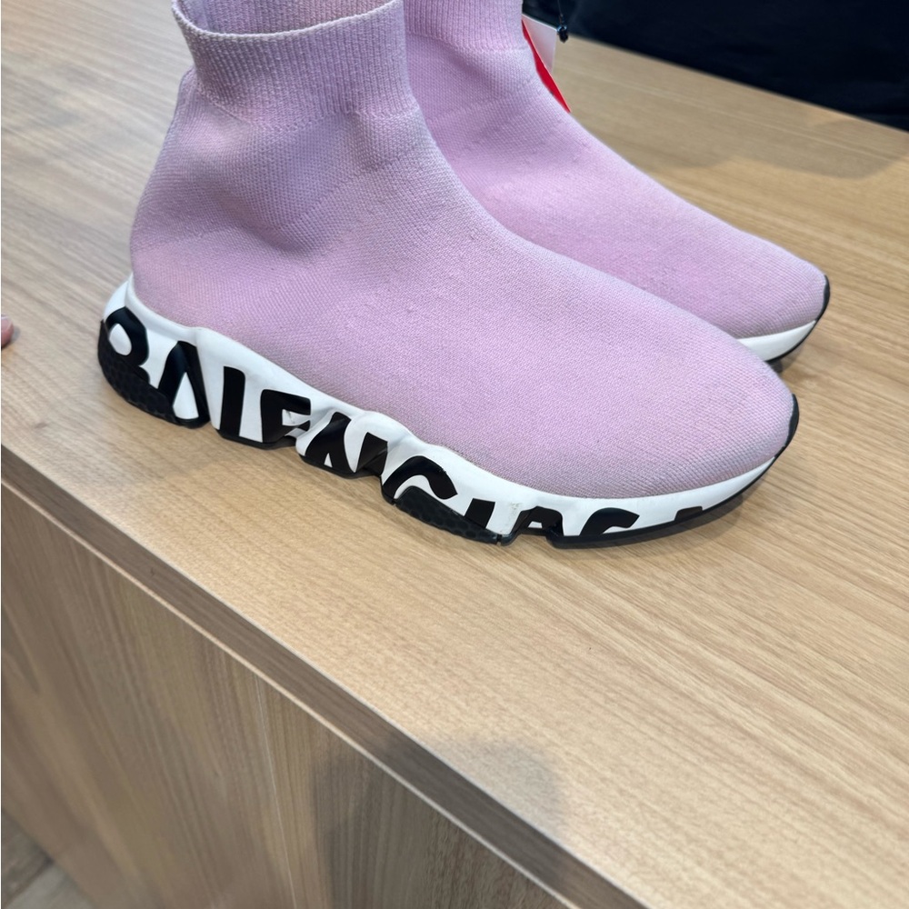 Balenciaga Pink Sock Sneakers